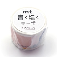 #カモ井 マスキングテープ mt書く描くテープミシン目入り 32mm×5m ありがとう MTKAKUM03