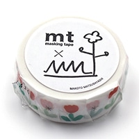 #カモ井(国内販売のみ） マスキングテープ 松林誠　チューリップ 15mm×5m  MTMATU02