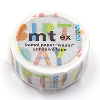 #カモ井 マスキングテープ mt･eｘHappybirthday 15mm×5m  MTEX1P261