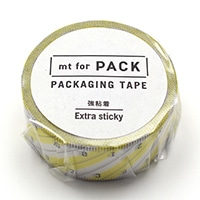 #カモ井 梱包用テープ mt･forPACKストライプ定規 25mm×15m  MTPACK21