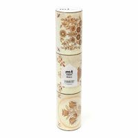 #紀寺商事(国内販売のみ） マスキングテープ mt・casafleece 5m巻 タイルフラワー MTCAF2367