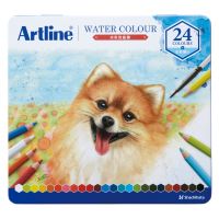 #シャチハタ 色鉛筆 アートライン水彩色鉛筆 24色  KCP-W24C_H