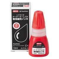 #シャチハタ スタンプインキ データーネームＥＸ専用補充インキ１０ＭＬ １０ｍｌ 赤 XLR-GL10-R