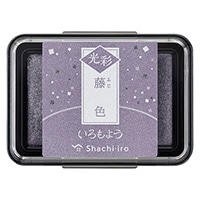 #シャチハタ スタンプ台 いろもよう光彩スタンプパッド  藤色 67120
