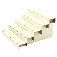 #ササガワ 什器 組立式5段飾り棚 ホワイト   44-5840