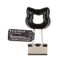 #ベロス 事務小物 キャットクリップ  クロ DCC-2KR