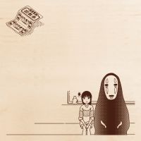 #ビバリー(国内販売のみ） 印章用品 いろどりはんこ ゴム印 海原の車窓･千と千尋の神隠し TSW-194