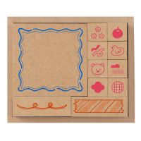 #ビバリー 印章用品 いろどりはんこばこ 11個入 ワクワク SOH-017