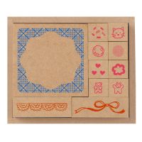 #ビバリー 印章用品 いろどりはんこばこ 11個入 ニコニコ SOH-019