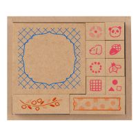 #ビバリー 印章用品 いろどりはんこばこ 11個入 ウキウキ SOH-020