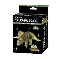 #ビバリー クリスタルパズル トリケラトプス・グリーン 61ピース 恐竜 50286