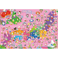 #ビバリー ジグソーパズル ご当地キティ 日本地図 EX　1000-161