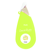 #プラス デコレーションテープ デコラッシュ 6mm 限定カラー別デザート  イエロー 51813