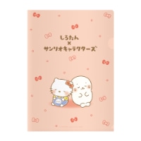 #エムプラン(国内販売のみ）Ａ４クリアファイル　しろたん×サンリオキャラクターズ A4 しろたん×ハローキティ 001674-53
