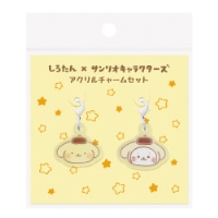 #エムプラン(国内販売のみ） しろたん×サンリオキャラクターズ　チャームセット  しろたん×ポムポムプリン 001677-54
