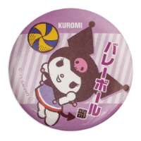 #エムプラン(国内販売のみ） 身辺雑貨 缶バッジ･サンリオキャラクターズ･部活  クロミ バレーボール部 001763-51