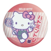 #エムプラン(国内販売のみ） 身辺雑貨 缶バッジ･サンリオキャラクターズ･部活  キティ バドミントン部 001763-52
