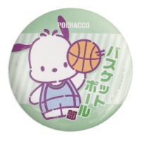 #エムプラン(国内販売のみ） 身辺雑貨 缶バッジ･サンリオキャラクターズ･部活  ポチャッコ バスケットボール部 001763-54