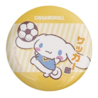 #エムプラン(国内販売のみ） 身辺雑貨 缶バッジ･サンリオキャラクターズ･部活  シナモロール サッカー部 001763-62