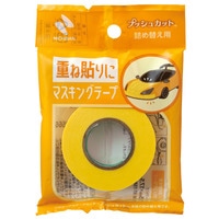 #ニチバン マスキングテープ プッシュカット詰め替え用 15mmx17.5M イエロー MT-15PSY
