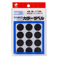 #ニチバン ラベル マイタック・カラーラベル 20㎜径 金 ML-171N9
