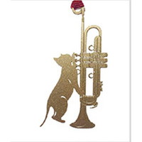 #東洋精密工業 読書関連小物 ブックマーク・いたずら猫ＭＧ  メタリックゴールド CAT-055