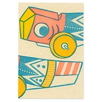 #アクティブコーポレーション レター レトロ印刷梅屋の縁起物ポストカード  キジ馬 M02-PPF-277