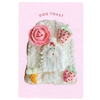 #アクティブコーポレーション カード 東ちなつクリアポストカード  トースト･白犬 M03-PP-93