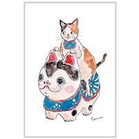 #アクティブコーポレーション カード ポストカード･トコロコムギ  狛犬 M01-PPR-200