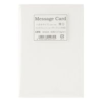 #ライフ メッセージカード メッセージカード  ホワイト WA60A
