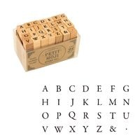 #こどものかお スタンプ プチ文字スタンプセット  小／アルファベット大文字（１） 01228016