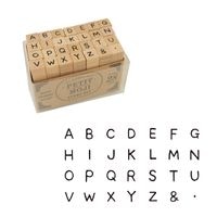 #こどものかお スタンプ プチ文字スタンプセット  小／アルファベット大文字（２） 01228018