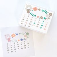 #こどものかお(国内販売のみ） スタンプ このいろスタンプmizutama  ときめきカレンダー 02450003