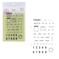 #こどものかお スタンプ クリアスタンプシート  TODAY 00980006