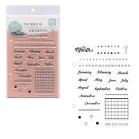 #こどものかお スタンプ クリアスタンプシート  THE MONTH OF 00980016