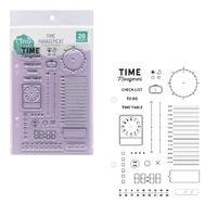#こどものかお スタンプ クリアスタンプシート  TIME MANAGEMENT 00980017