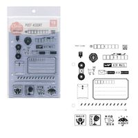 #こどものかお スタンプ クリアスタンプシート  POST ASSORT 00980018