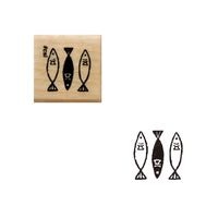 #こどものかお スタンプ アイラブスタンプ  魚３尾 01630011