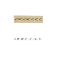 #こどものかお スタンプ 手帳はんこ部  1週間 0412-014