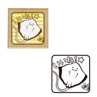 #こどものかお スタンプ もりのはんこやティーチャー  いいね！・エイ＆魚 01665007