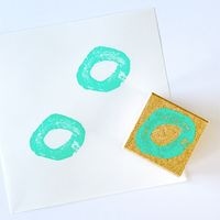 #こどものかお スタンプ おめかしハンコ  わっか 1085-012