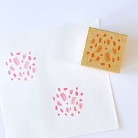#こどものかお スタンプ おめかしハンコ  小石 1085-013