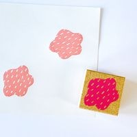 #こどものかお スタンプ おめかしハンコ  花 1085-014