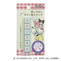 #こどものかお(国内販売のみ） スタンプ サンリオキャラクターズポチッとシックス  Kuromi 02412004