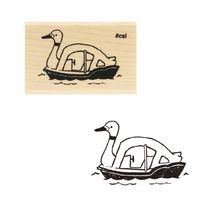 #こどものかお スタンプ アイラブスタンプ  スワンボート 1533-076