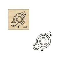 #こどものかお 印章用品 アイラブスタンプ  波紋 1533-078