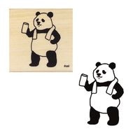 #こどものかお 印章用品 アイラブスタンプ  風呂上りパンダ 1535-036