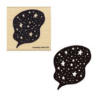 #こどものかお 印章用品 アイラブスタンプ  ふきだし･星 1535-038