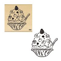 #こどものかお 印章用品 アイラブスタンプ  フルーツかき氷 1535-039