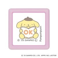 #こどものかお(国内販売のみ） 印章用品 サンリオキャラクターズミニ☆ポンスタンプ  ポムポムプリン・OK 2415-012